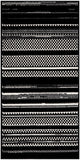 nourison grafix grf41 black white rug