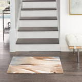 nourison prismatic prs35 sand rug