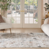 nourison glitz glz11 grey multicolor rug
