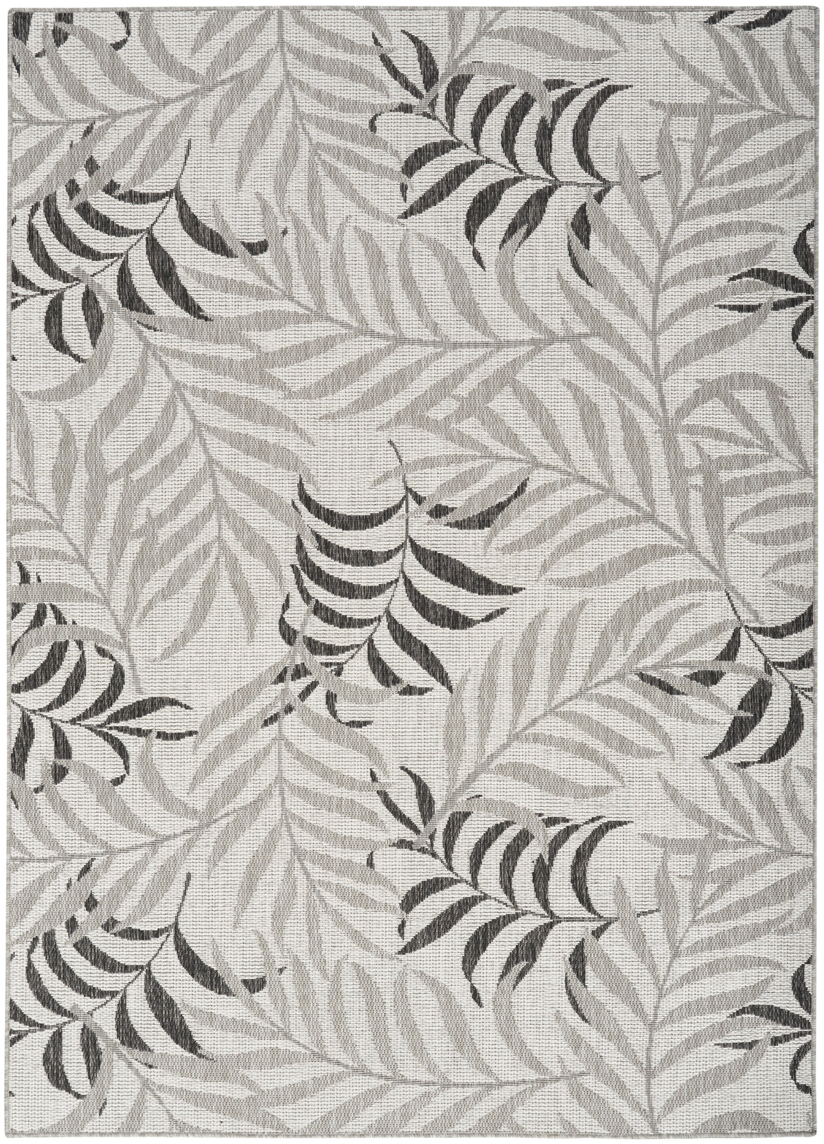 nourison garden oasis goa01 grey rug
