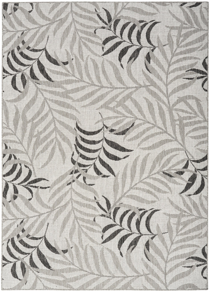 nourison garden oasis goa01 grey rug