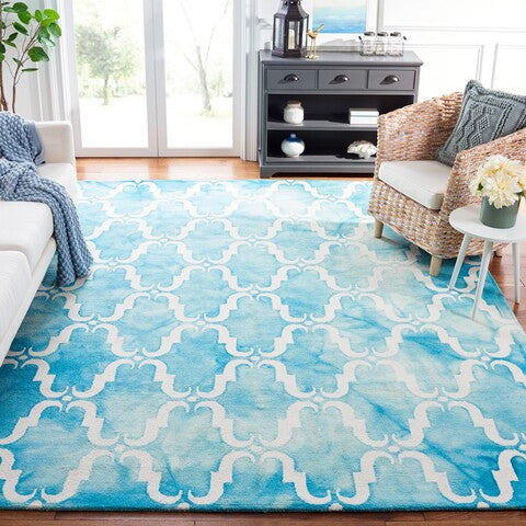 safavieh clearance dip dye ddy536d turquoise rug