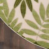 nourison aloha alh18 ivory green rug