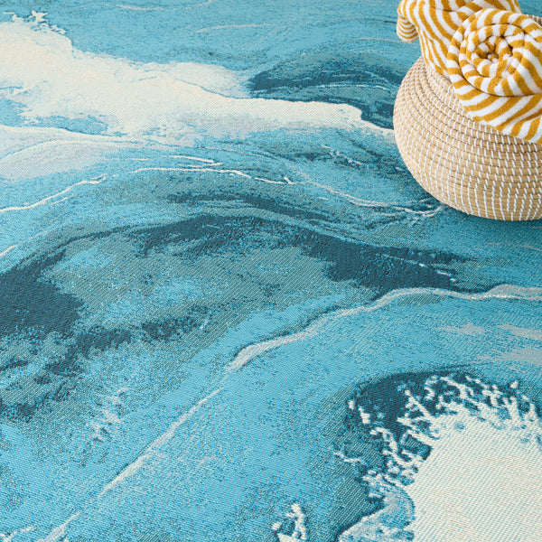 nourison color splash csp05 ivory blue rug