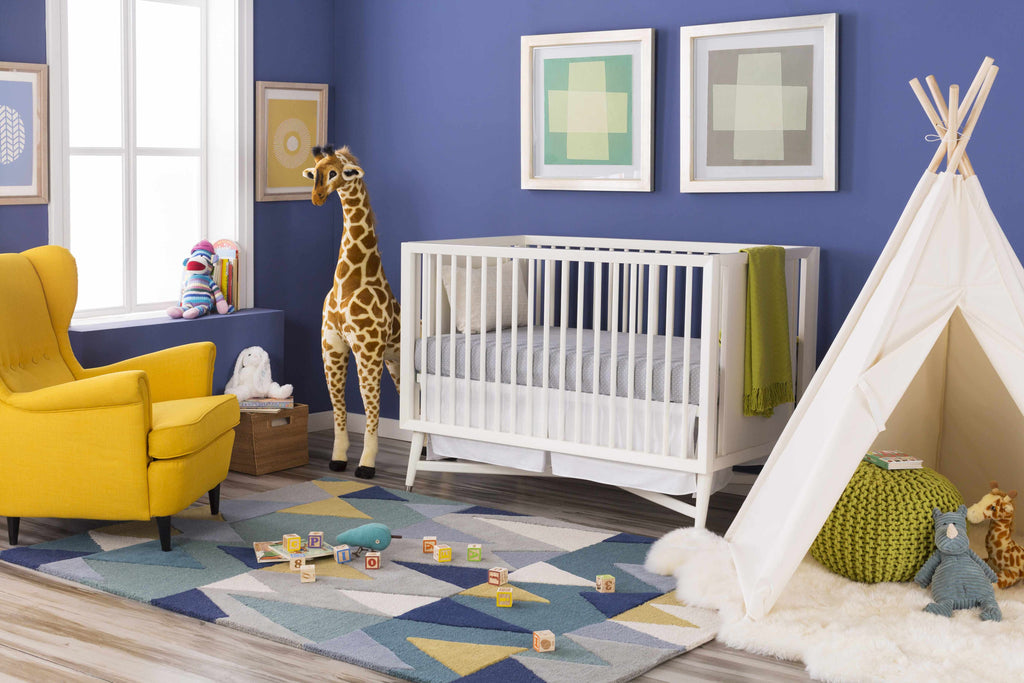 Hauteloom Deatsville DEA Navy Hand Tufted Wool Rug