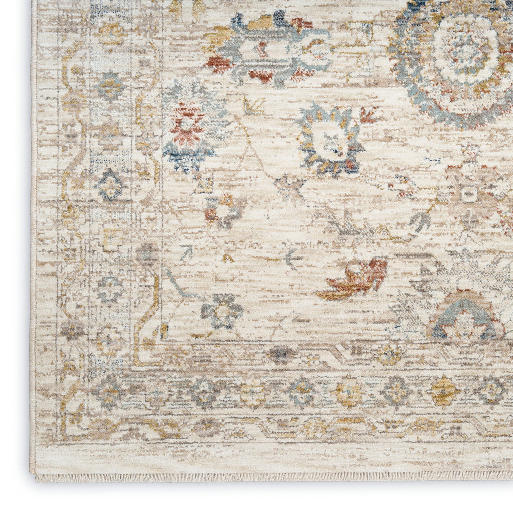 nourison antique fusion anf04 ivory multicolor rug