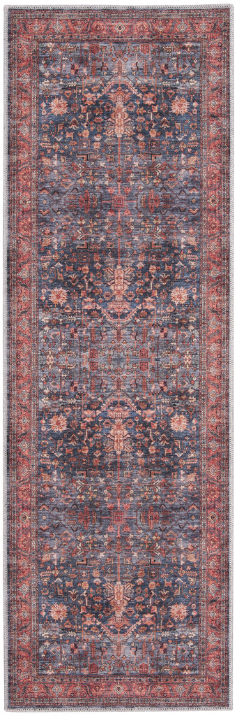 nourison grand washables grw02 navy brick rug