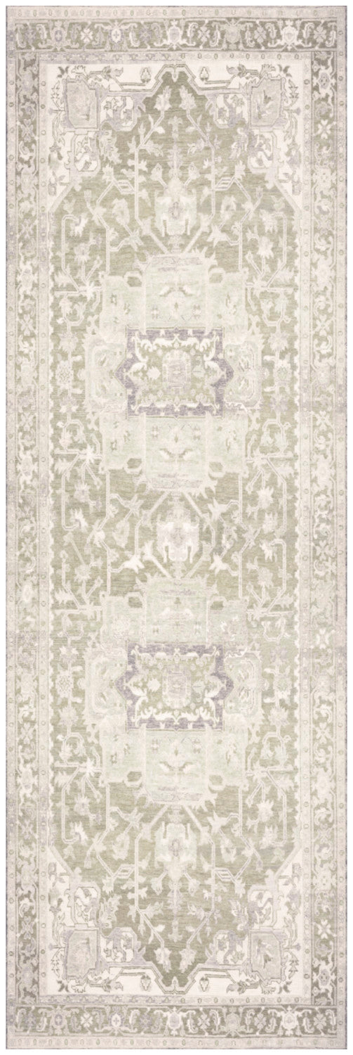 nourison vintage washables vws08 green rug