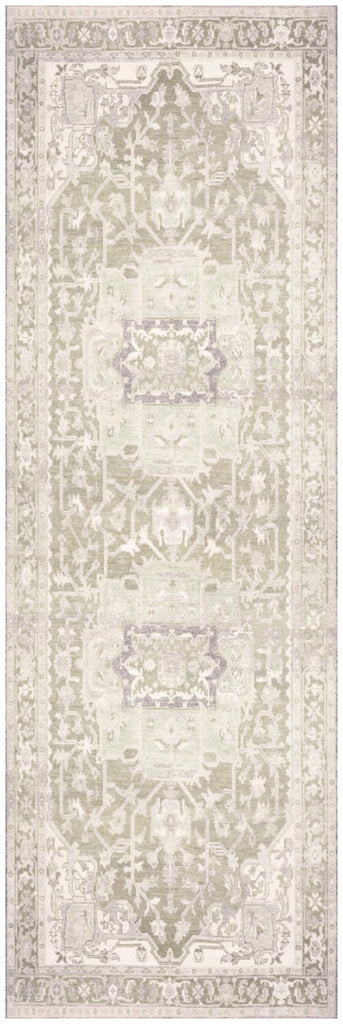 nourison vintage washables vws08 green rug