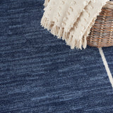 nourison nourison essentials nre02 navy ivory rug