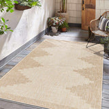 Hauteloom Deneysville DENE Beige Machine Made Polypropylene Rug
