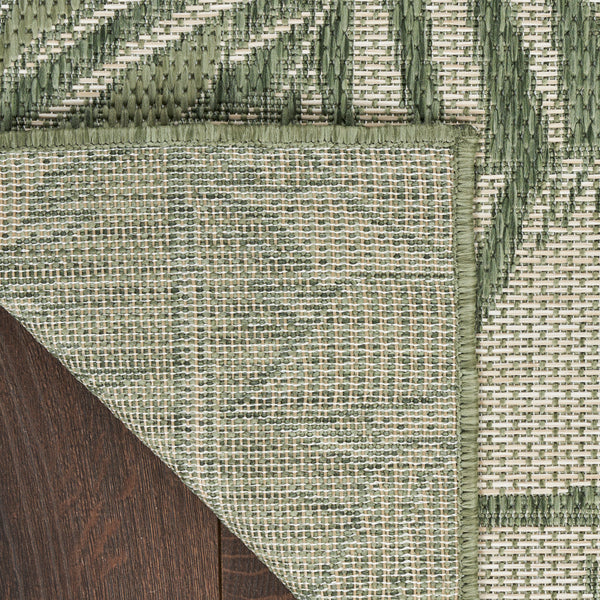 nourison garden oasis goa02 green ivory rug