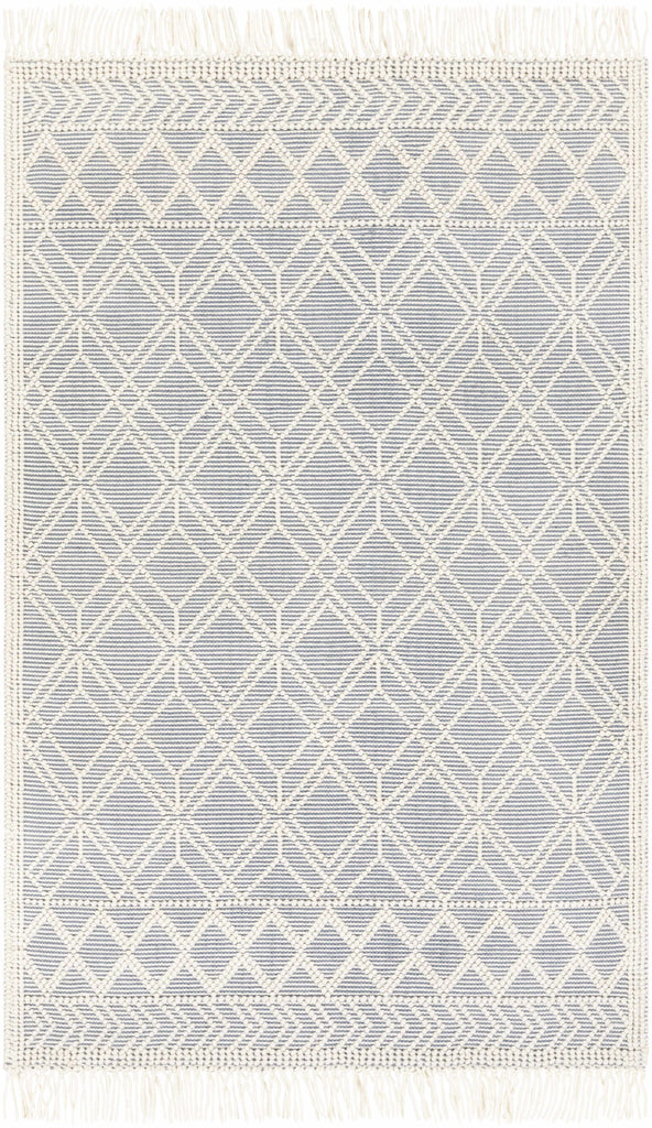 Hauteloom Derrimut DERRI Ivory Woven/Flatwoven Cotton Rug