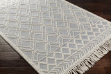 Hauteloom Derrimut DERRI Ivory Woven/Flatwoven Cotton Rug