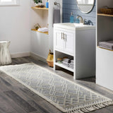 Hauteloom Derrimut DERRI Ivory Woven/Flatwoven Cotton Rug