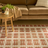 nourison nordic nrc16 ivory rust rug