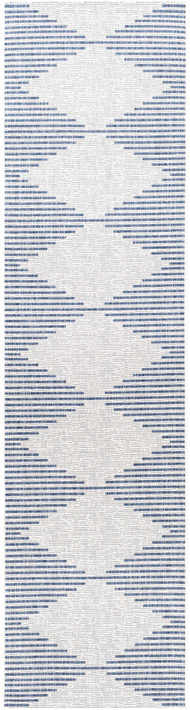 Hauteloom Dfafs DFA Navy Machine Made Polypropylene Rug