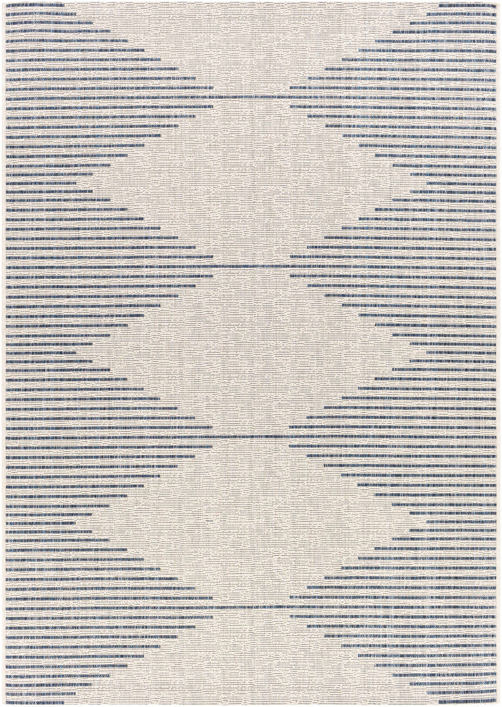 Hauteloom Dfafs DFA Navy Machine Made Polypropylene Rug
