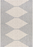 Hauteloom Dfafs DFA Navy Machine Made Polypropylene Rug