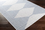 Hauteloom Dfafs DFA Navy Machine Made Polypropylene Rug