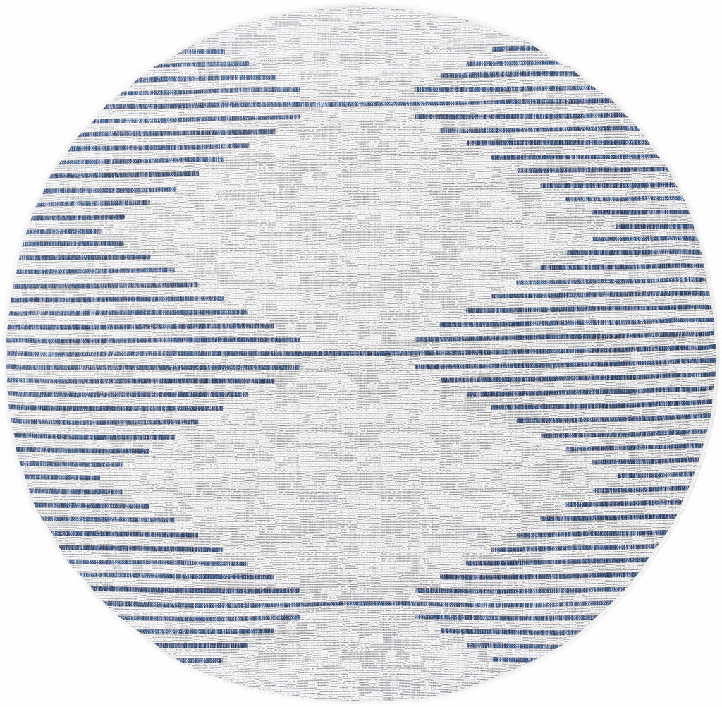 Hauteloom Dfafs DFA Navy Machine Made Polypropylene Rug