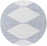 Hauteloom Dfafs DFA Navy Machine Made Polypropylene Rug