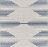 Hauteloom Dfafs DFA Navy Machine Made Polypropylene Rug