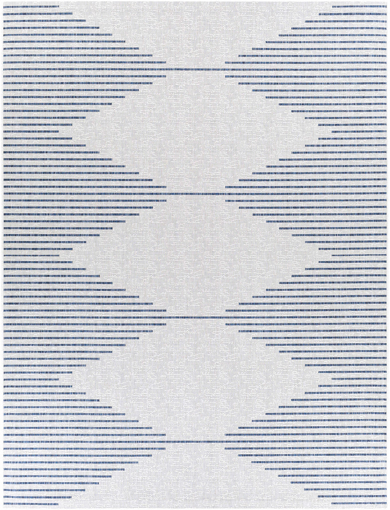 Hauteloom Dfafs DFA Navy Machine Made Polypropylene Rug