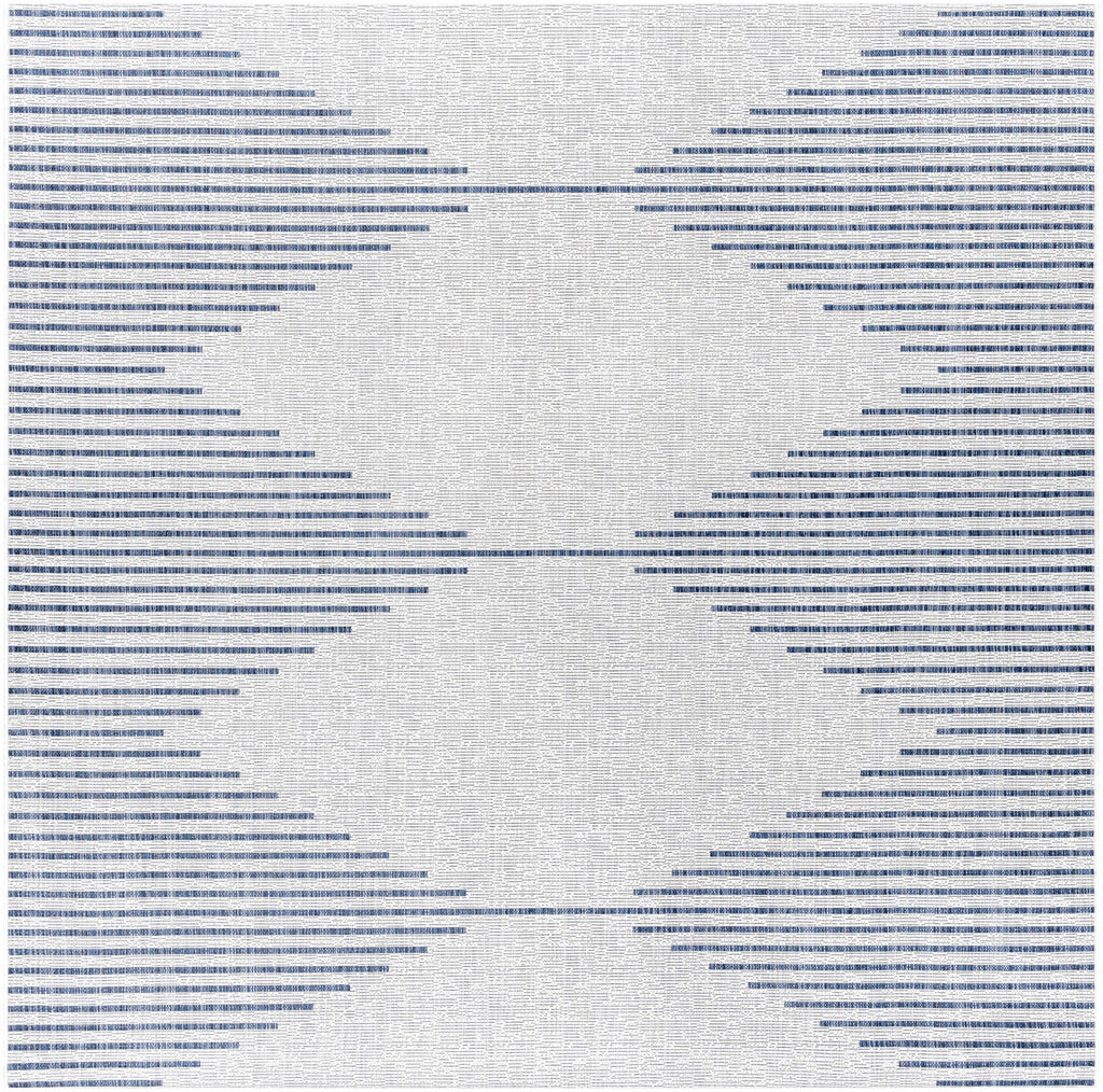 Hauteloom Dfafs DFA Navy Machine Made Polypropylene Rug