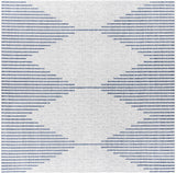 Hauteloom Dfafs DFA Navy Machine Made Polypropylene Rug