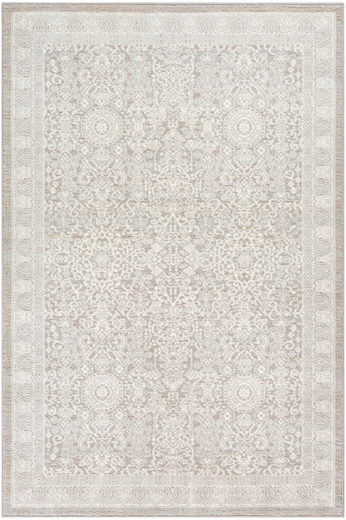 nourison eco cycle ecy01 silver ivory rug