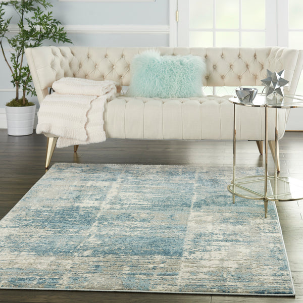 nourison solace sla02 ivory grey blue rug