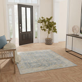 nourison astra machine washable asw16 teal beige rug