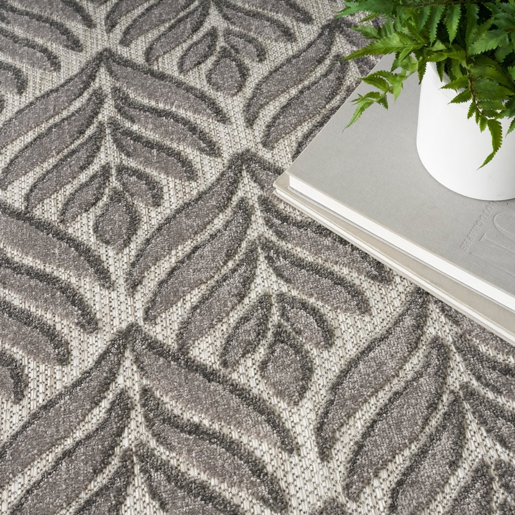 nourison aloha alh35 charcoal rug