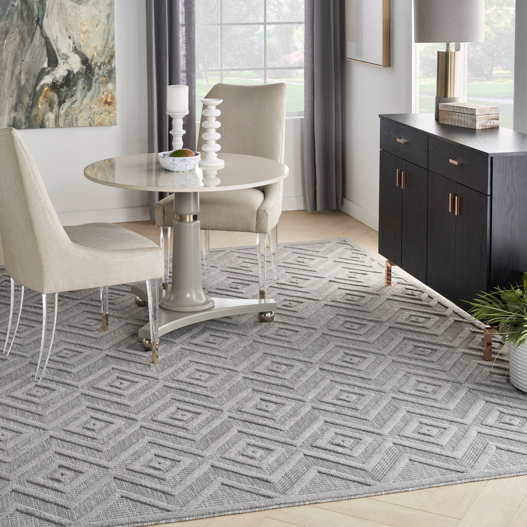 nourison versatile nrv01 silver grey rug