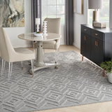 nourison versatile nrv01 silver grey rug