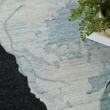 nourison silk shadows sha25 blue pink rug