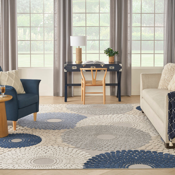 nourison aloha alh29 blue grey rug