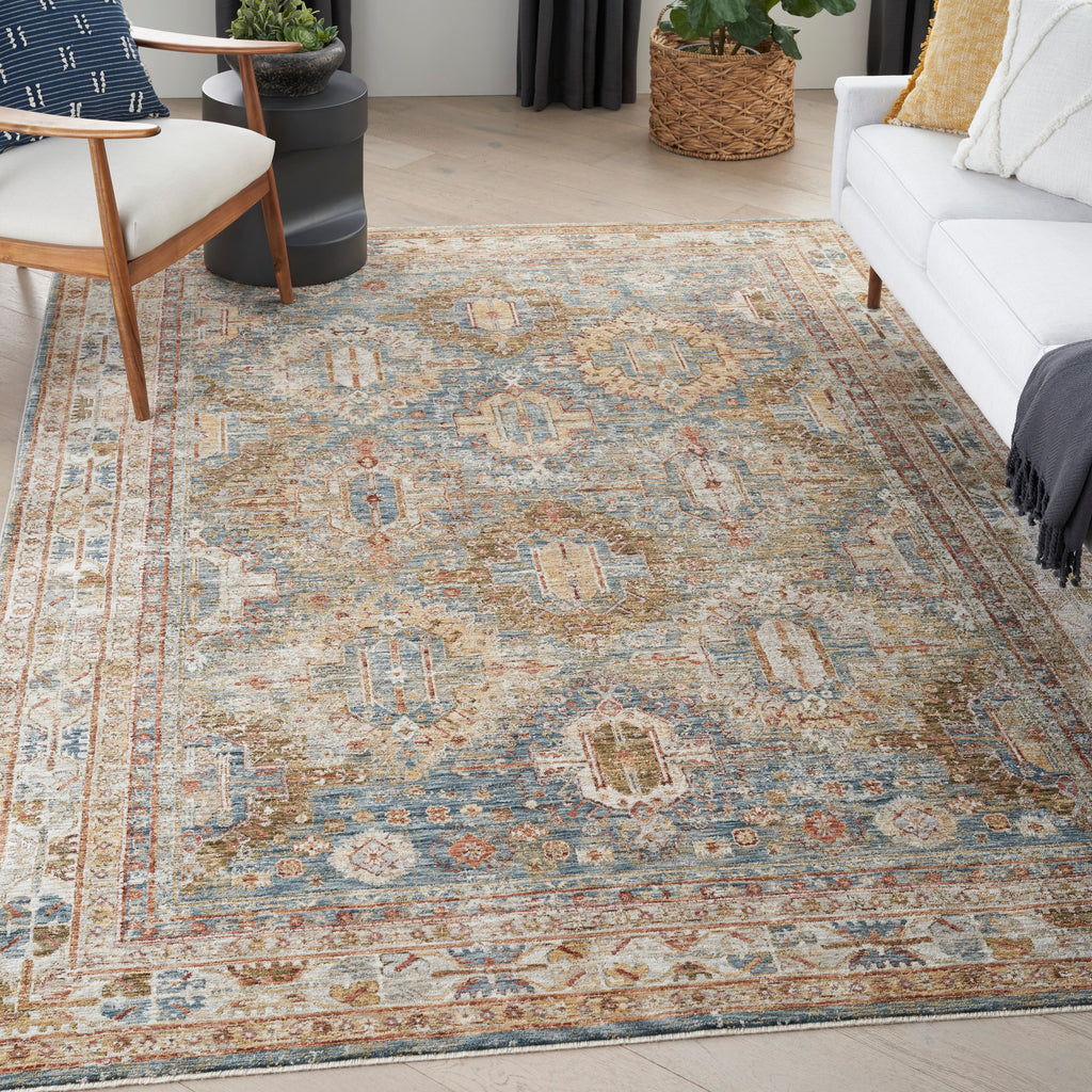 nourison sahar shr01 blue rug
