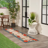 nourison aloha alh32 ivory multicolor rug