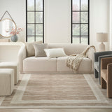 nourison serenity home srh07 mocha ivory rug