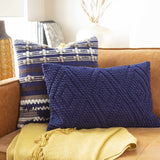Hauteloom Dizney DIZ Navy Woven/Flatwoven Cotton Rug