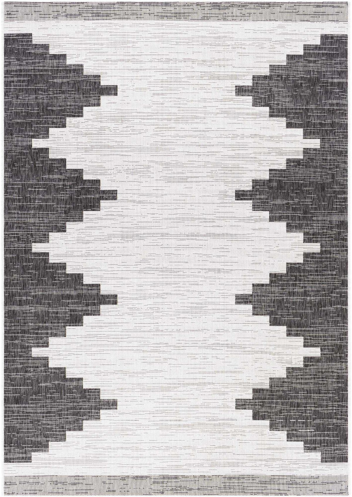 Hauteloom Djugun DJU Black Machine Made Polypropylene Rug