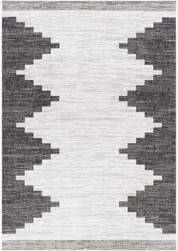 Hauteloom Djugun DJU Black Machine Made Polypropylene Rug