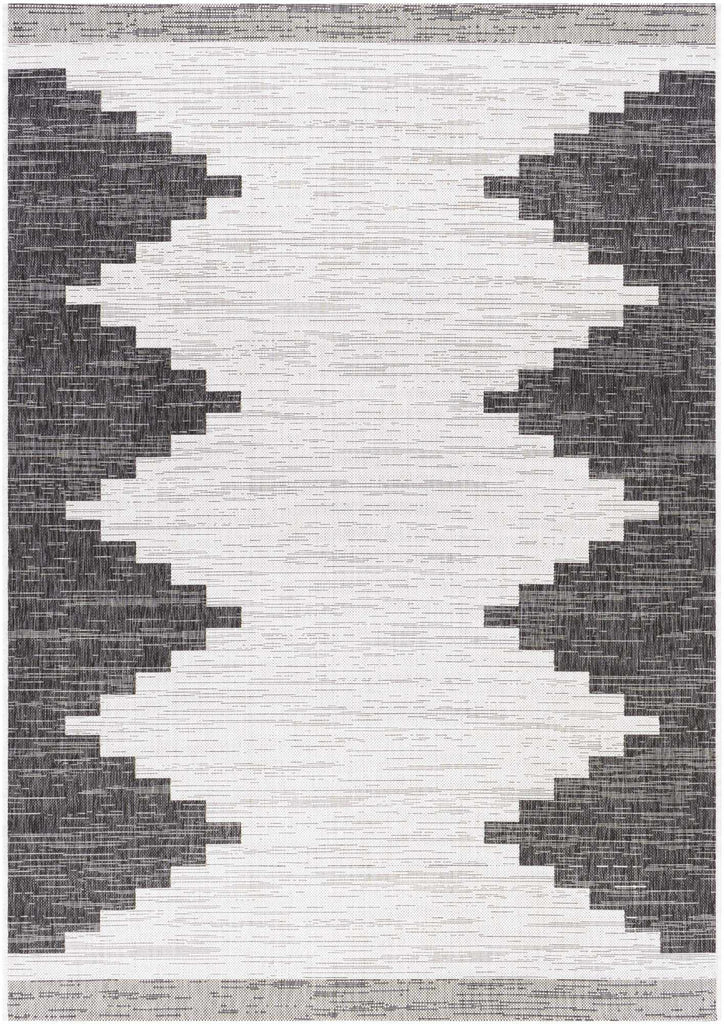 Hauteloom Djugun DJU Black Machine Made Polypropylene Rug