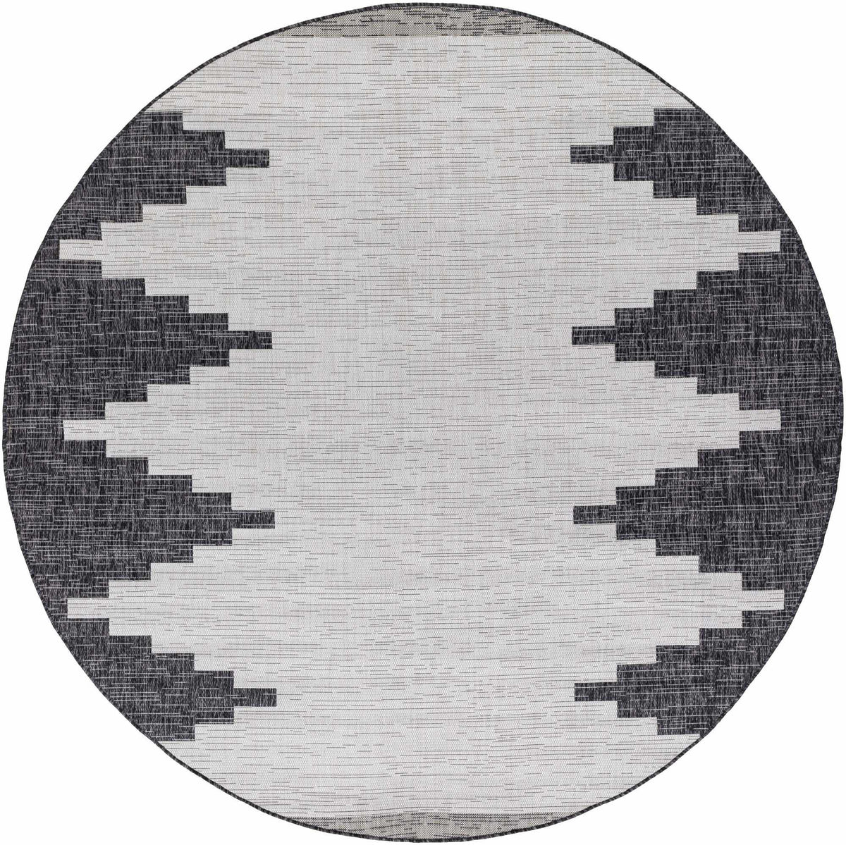 Hauteloom Djugun DJU Black Machine Made Polypropylene Rug