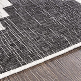 Hauteloom Djugun DJU Black Machine Made Polypropylene Rug