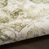 nourison astra machine washable asw12 ivory green rug