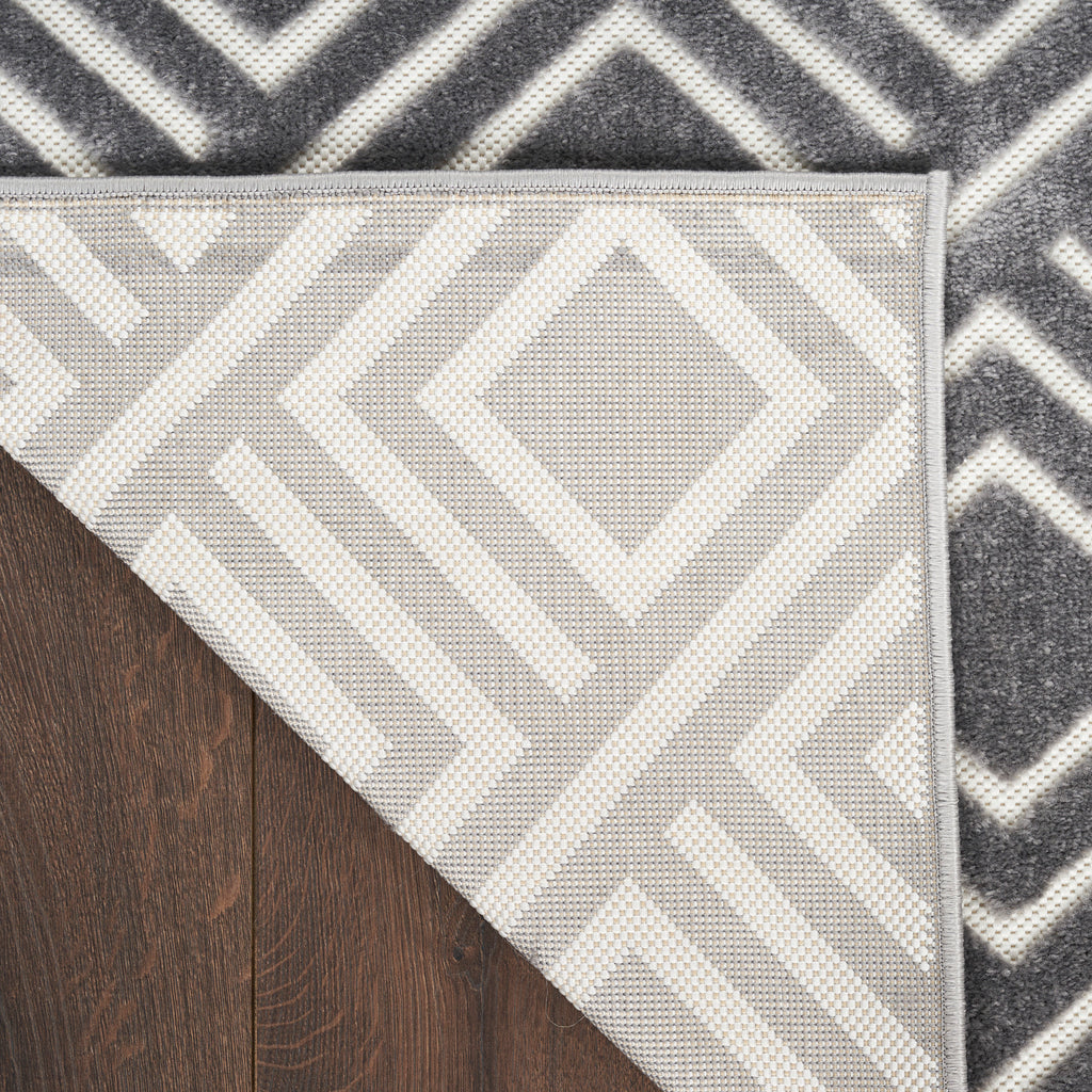 nourison care free caf03 grey rug