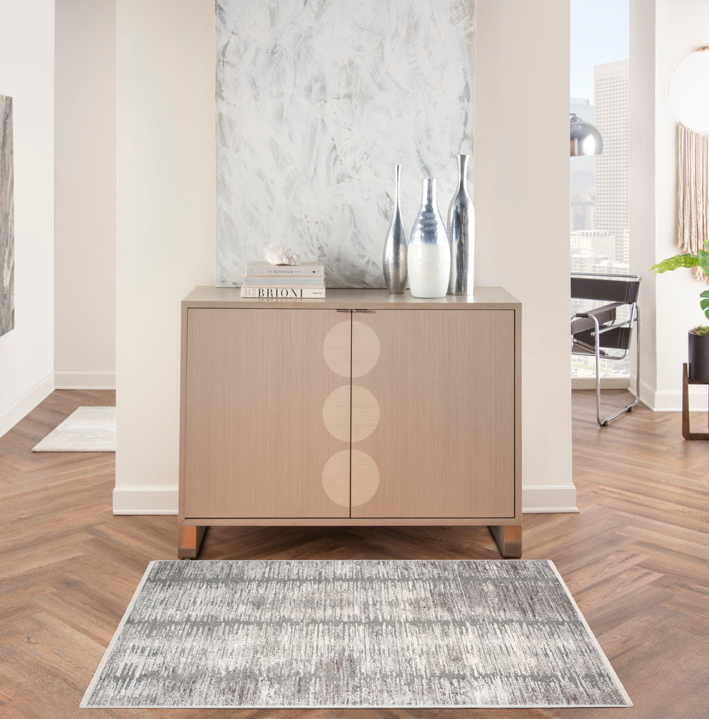 nourison abstract hues abh03 grey white rug